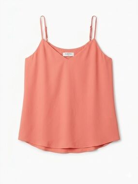 Aritzia Babaton Everly Camisole V-Neck Tank Top Coral Pink Size XS